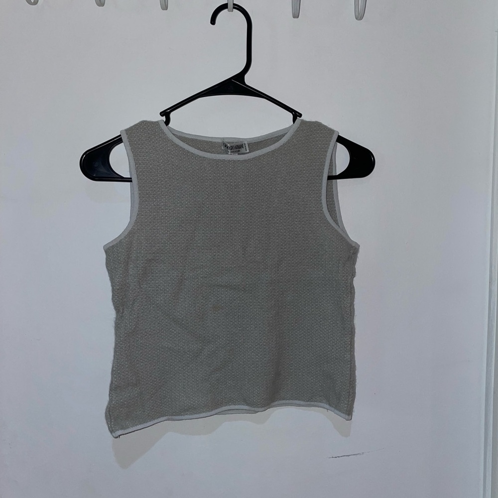 Giorgio Armani Gray Tank Top
